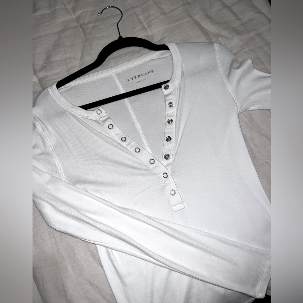 Everlane Supima Micro Rib Long Sleeve